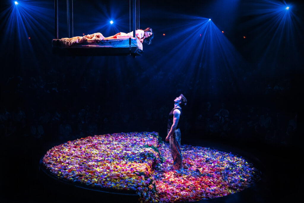 Rachel Zegler and Kit Connor in Romeo and Juliet. Photo by Matthew Murphy and Evan Zimmerman.