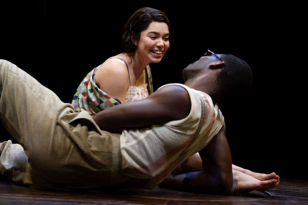 Auli'i Cravalho and Calvin Leon Smith in Cabaret at the Kit Kat Club. Photo by Julieta Cervantes.
