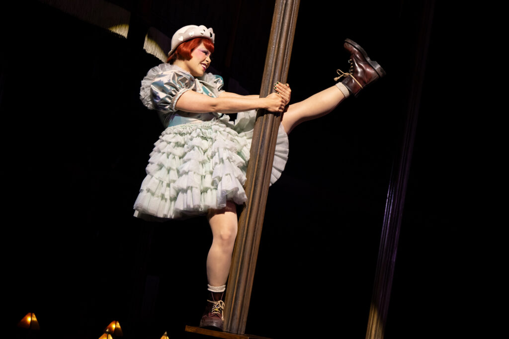 Auli'i Cravalho in Cabaret at the Kit Kat Club. Photo by Julieta Cervantes.