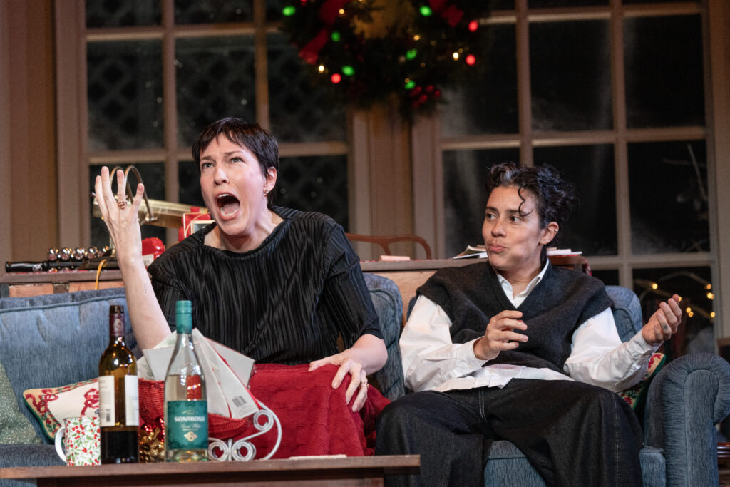 Rebecca Henderson and Roberta Colindrez in Cult of Love. Photo by Joan Marcus.