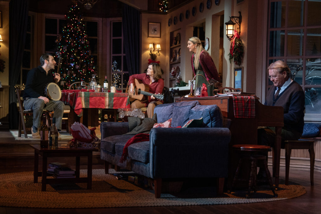 Zachary Quinto, Mare Winningham, Shailene Woodley, and David Rasche in Cult of Love. Photo by Joan Marcus.