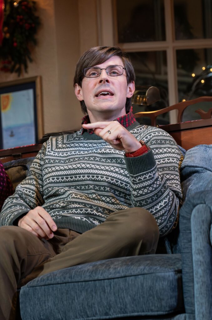 Chris Lowell in Cult of Love. Photo by Joan Marcus.