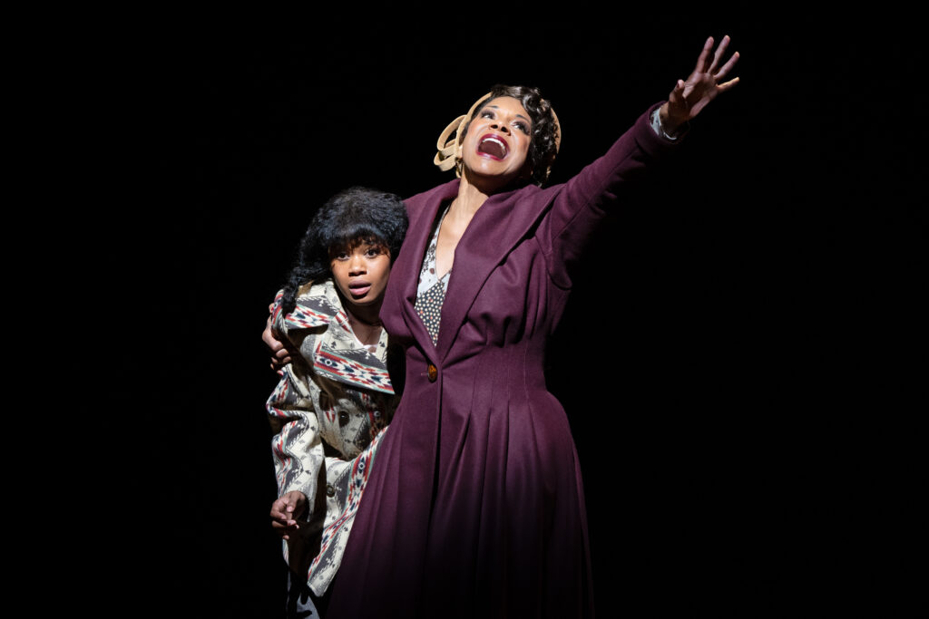 Joy Woods and Audra McDonald in Gypsy. Photo by Julieta Cervantes.