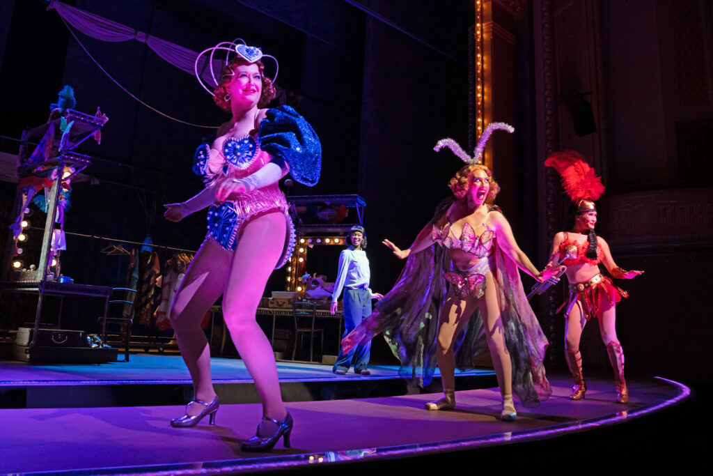 Mylinda Hull, Joy Woods, Lesli Margherita, and Lili Thomas in Gypsy. Photo by Julieta Cervantes.