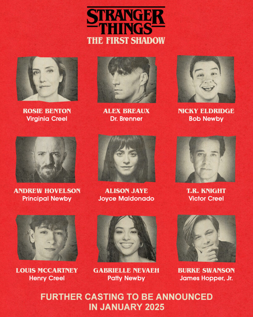 The cast of Stranger Things: The First Shadow.
