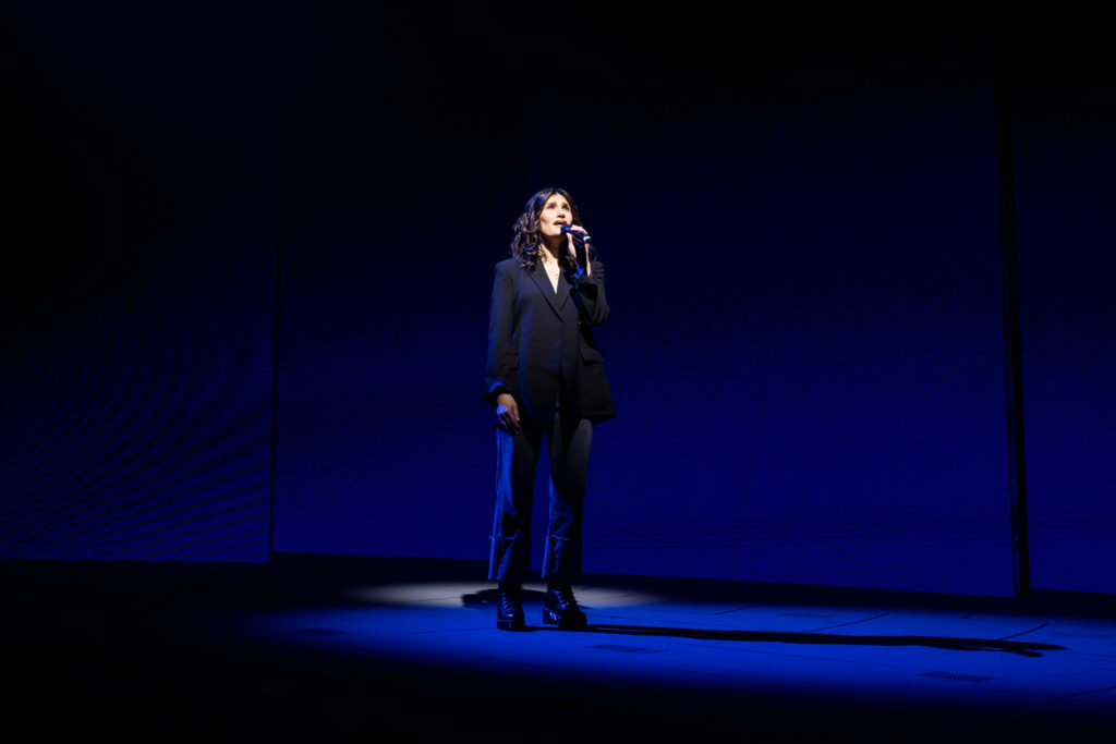 Idina Menzel of Redwood. Photo by Rebecca J Michelson for Broadway Direct.