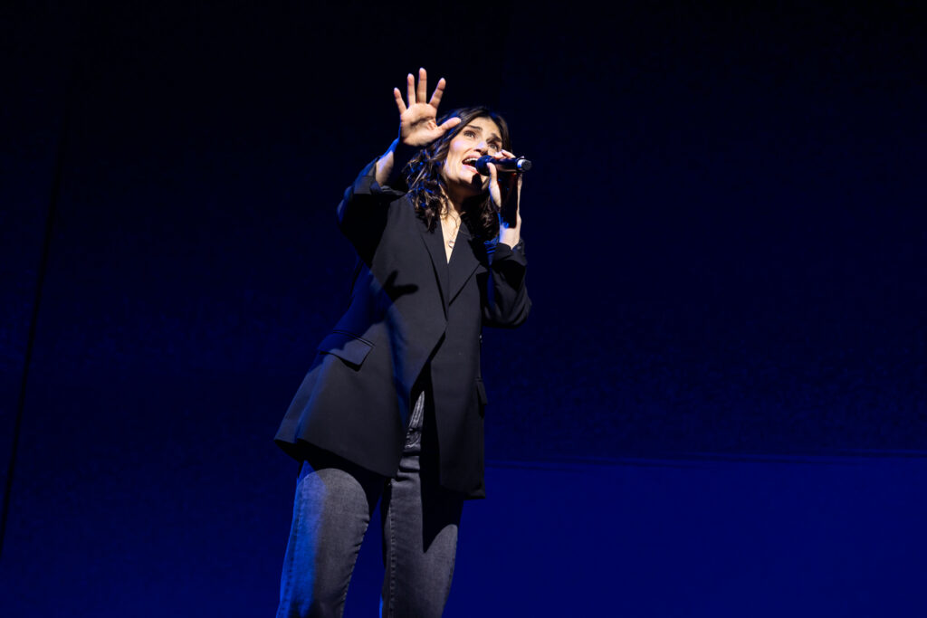 Idina Menzel of Redwood. Photo by Rebecca J Michelson for Broadway Direct.