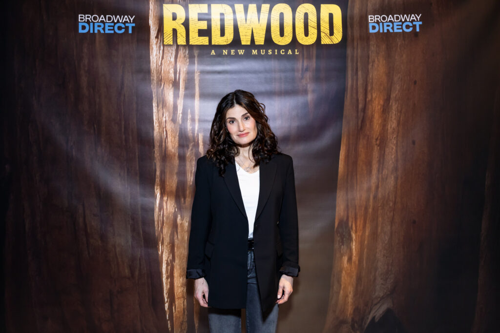 Idina Menzel of Redwood. Photo by Rebecca J Michelson for Broadway Direct.