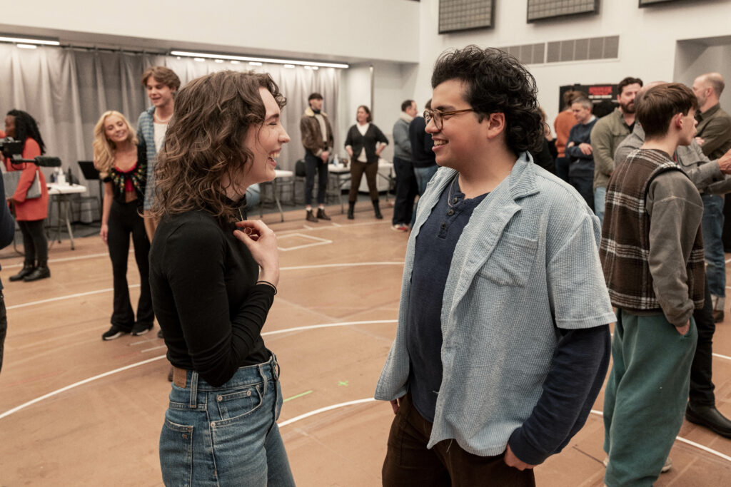 Rebecca Hurd and Juan Carlos of Stranger Things: The First Shadow. Photo by Matthew Murphy.