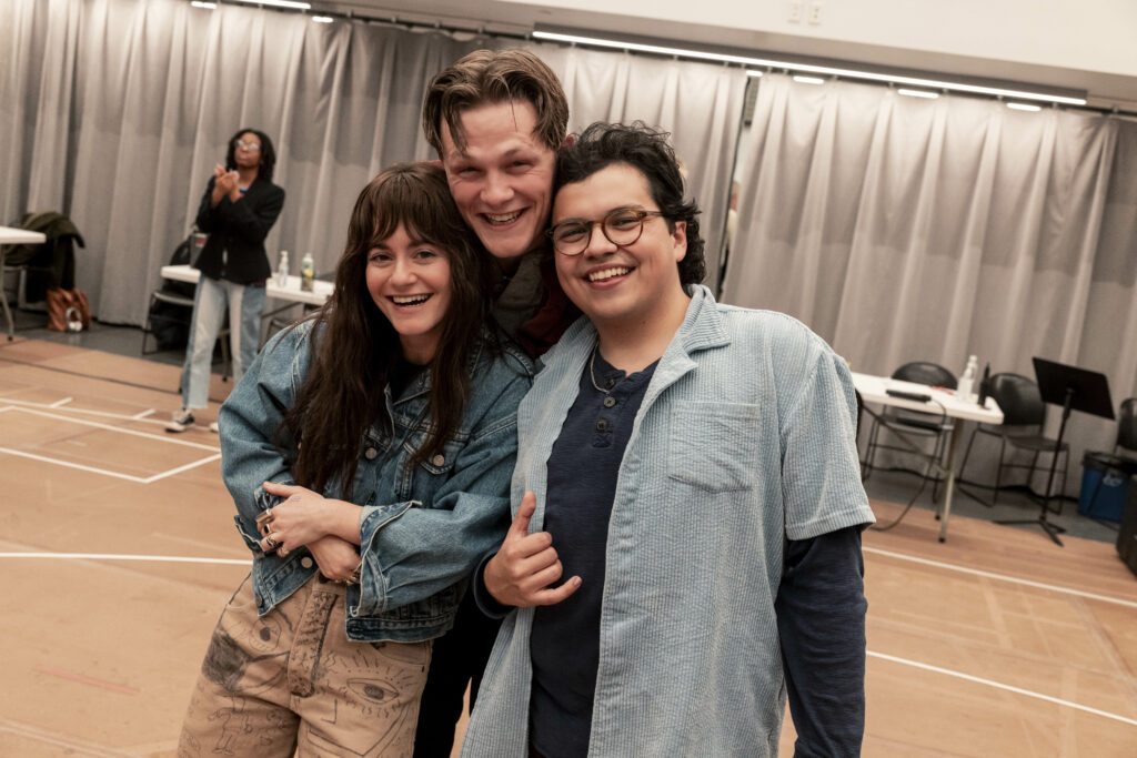 Alison Jaye, Burke Swanson, Juan Carlos of Stranger Things: The First Shadow. Photo by Matthew Murphy.