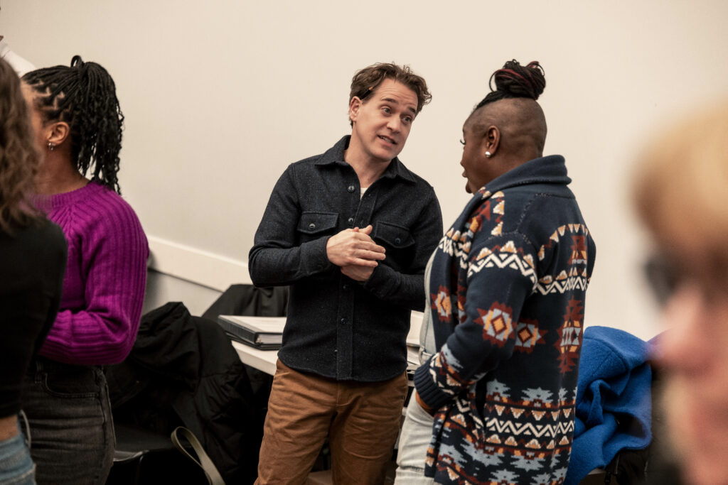 T. R. Knight and Ta’Rea Campbell of Stranger Things: The First Shadow. Photo by Matthew Murphy.
