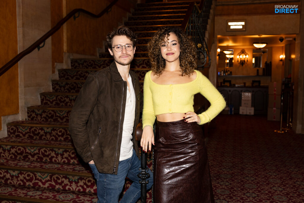 John Cardoza and Solea Pfeiffer at the Al Hirschfeld Theatre. Photo by Angela of York for Broadway Direct.