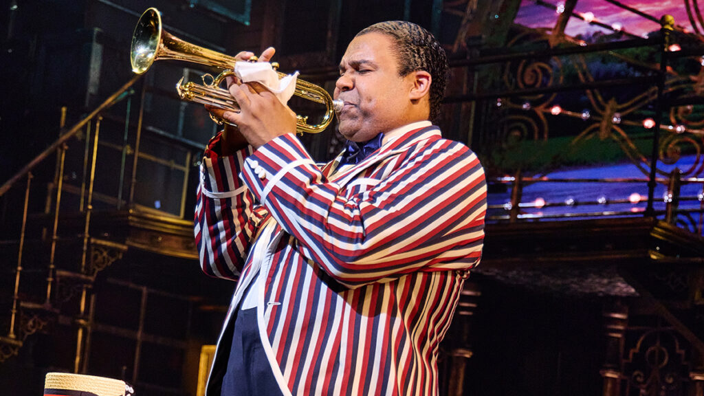 James Monroe Iglehart in A Wonderful World: The Louis Armstrong Musical. Photo by Jeremy Daniel.