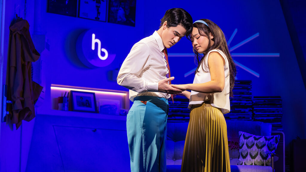 Darren Criss and Helen J Shen in Maybe Happy Ending.