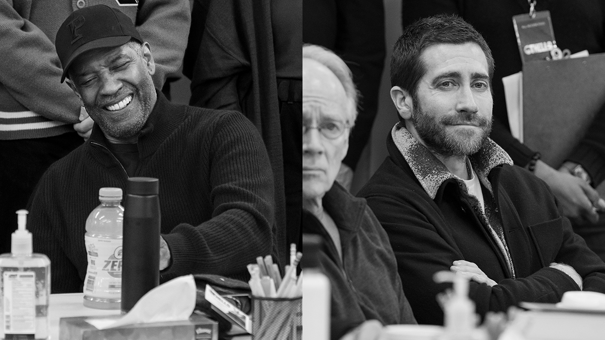 First Look: Denzel Washington & Jake Gyllenhaal Begin <I>Othello</i> Rehearsals
