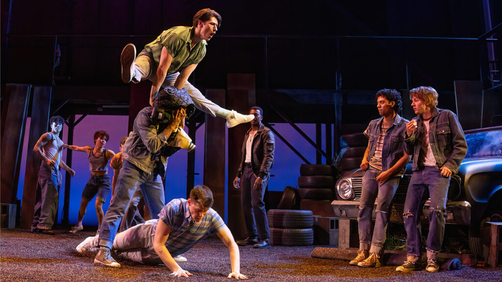 The cast of The Outsiders. Photo by Matthew Murphy.
