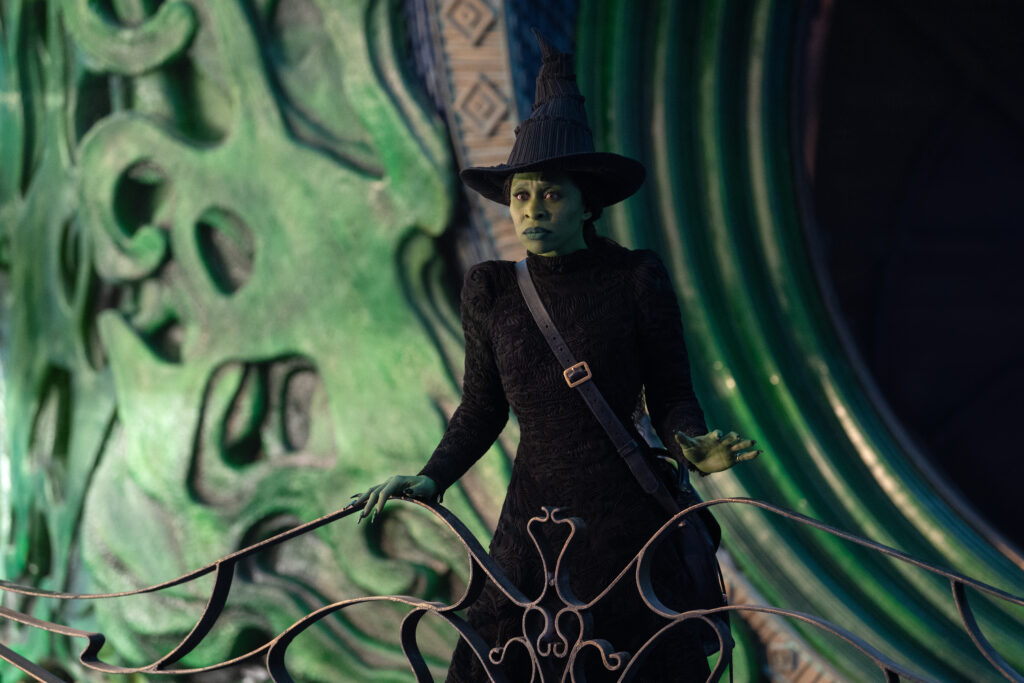 Cynthia Erivo in Wicked. Photo by Giles Keyte/Universal Pictures.