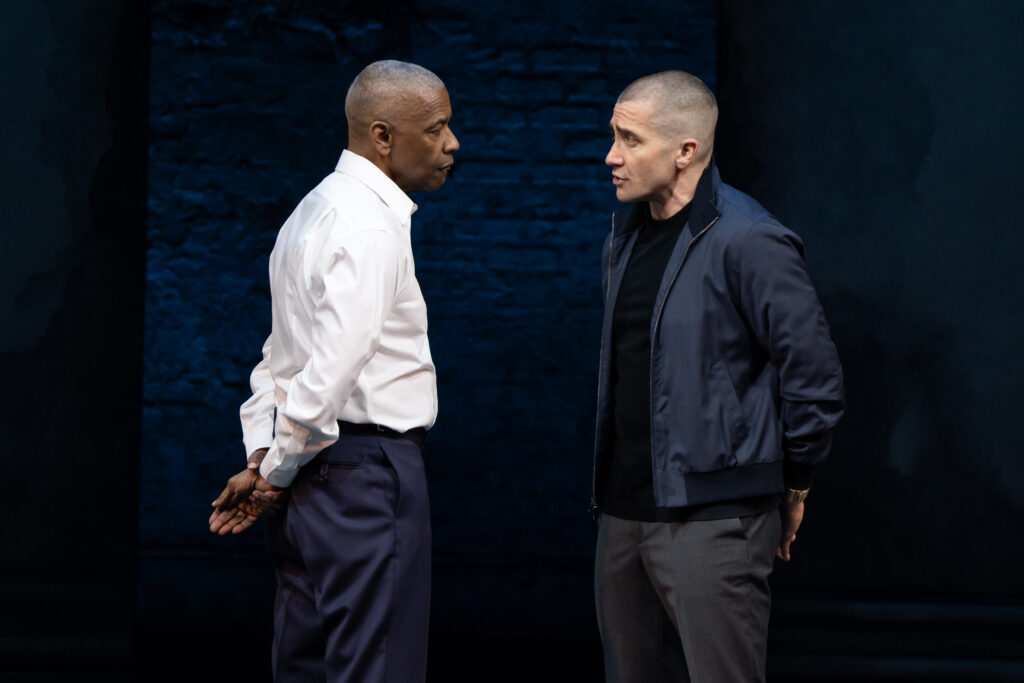 Denzel Washington and Jake Gyllenhaal in Othello. Photo by Julieta Cervantes.