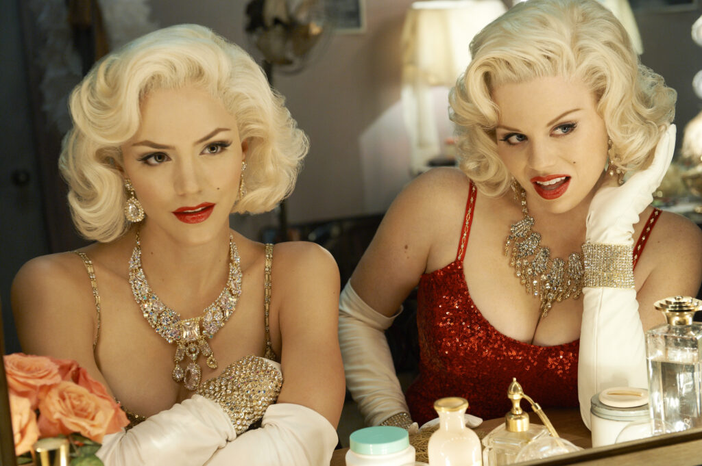 Katharine McPhee as Karen Cartwright and Megan Hilty as Ivy Lynn in SMASH. Photo by Mark Seliger/NBC.
