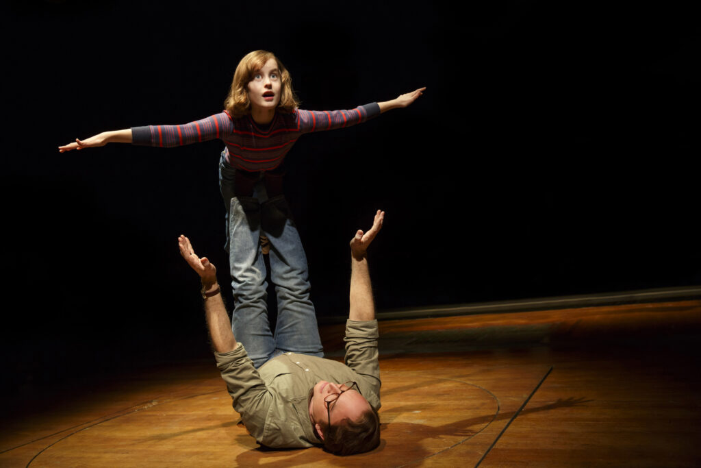 Sydney Lucas and Michael Cerveris in Fun Home. Photo by Joan Marcus.