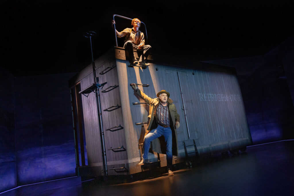 Andrew Durand and Jeb Brown in Dead Outlaw. Photo by Matthew Murphy.