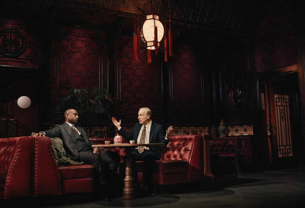 Donald Webber Jr. and Bob Odenkirk in Glengarry Glen Ross. Photo by Emilio Madrid.