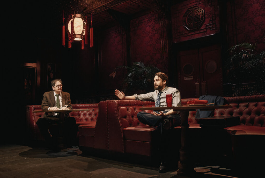 John Pirruccello and Kieran Culkin in Glengarry Glen Ross. Photo by Emilio Madrid.