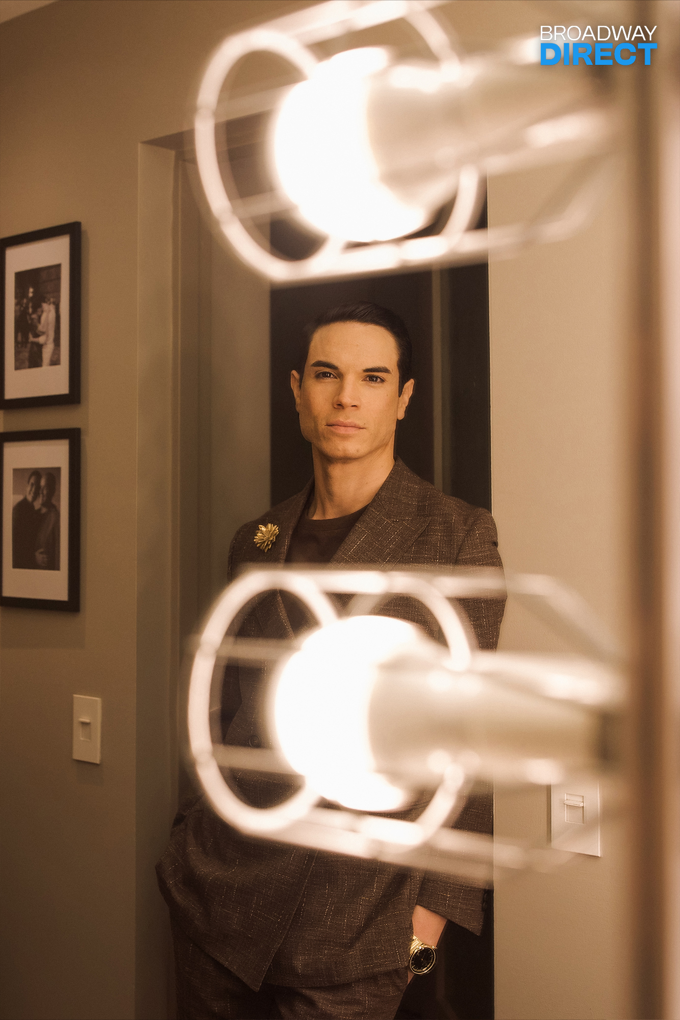 Jason Gotay on the opening night of Floyd Collins. Photo by Drew Elhamalawy for Broadway Direct.