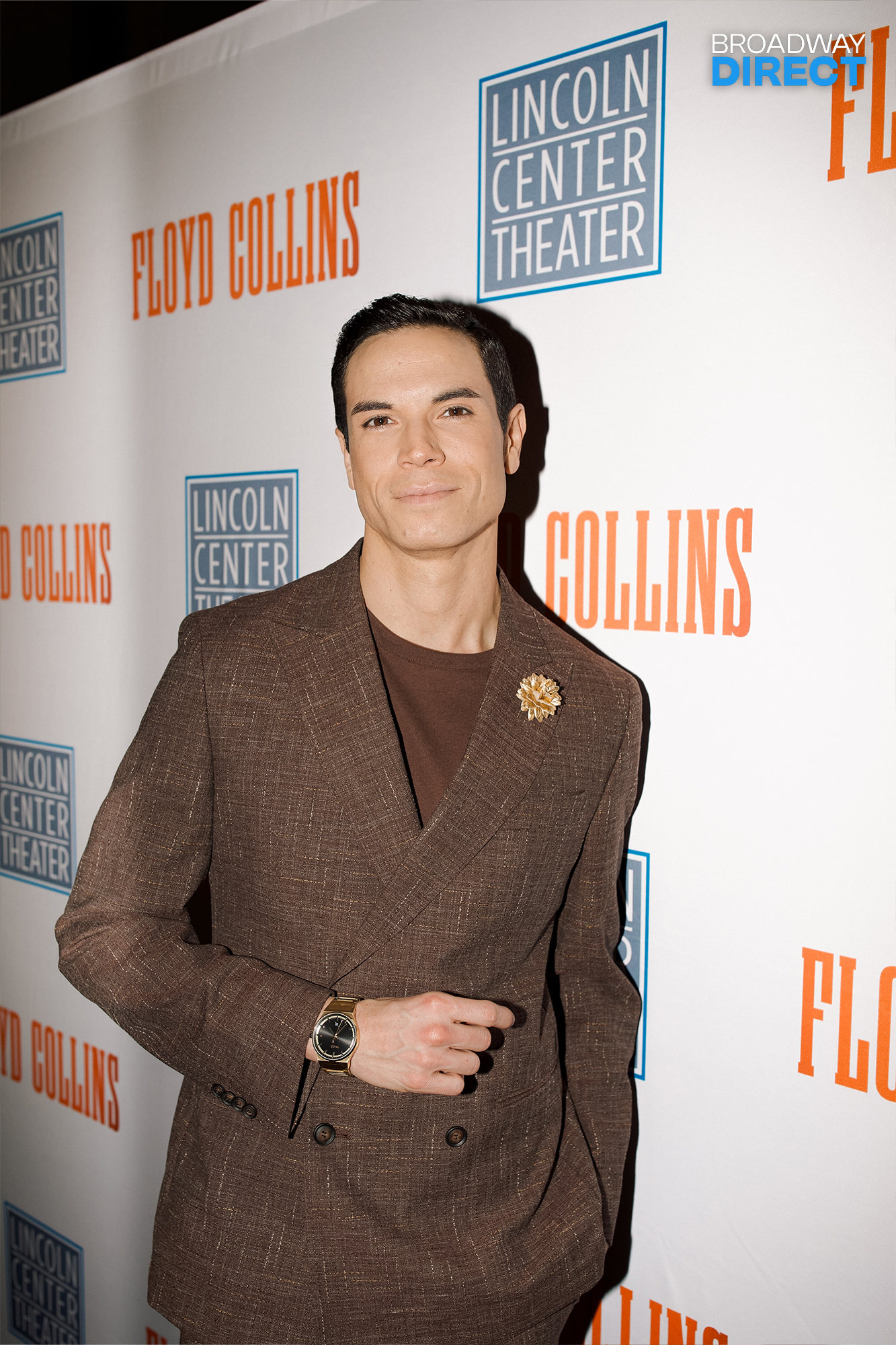 Jason Gotay on the opening night of Floyd Collins. Photo by Drew Elhamalawy for Broadway Direct.