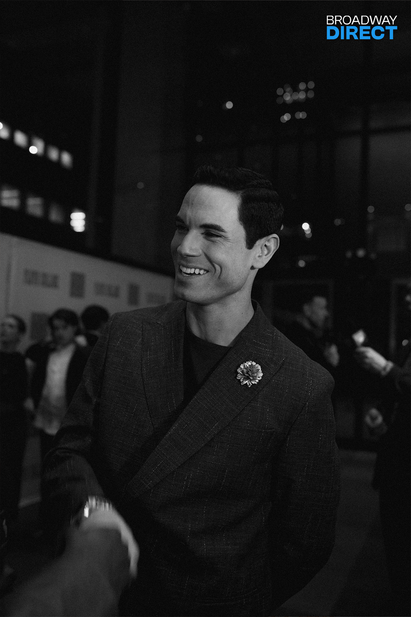 Jason Gotay on the opening night of Floyd Collins. Photo by Drew Elhamalawy for Broadway Direct.