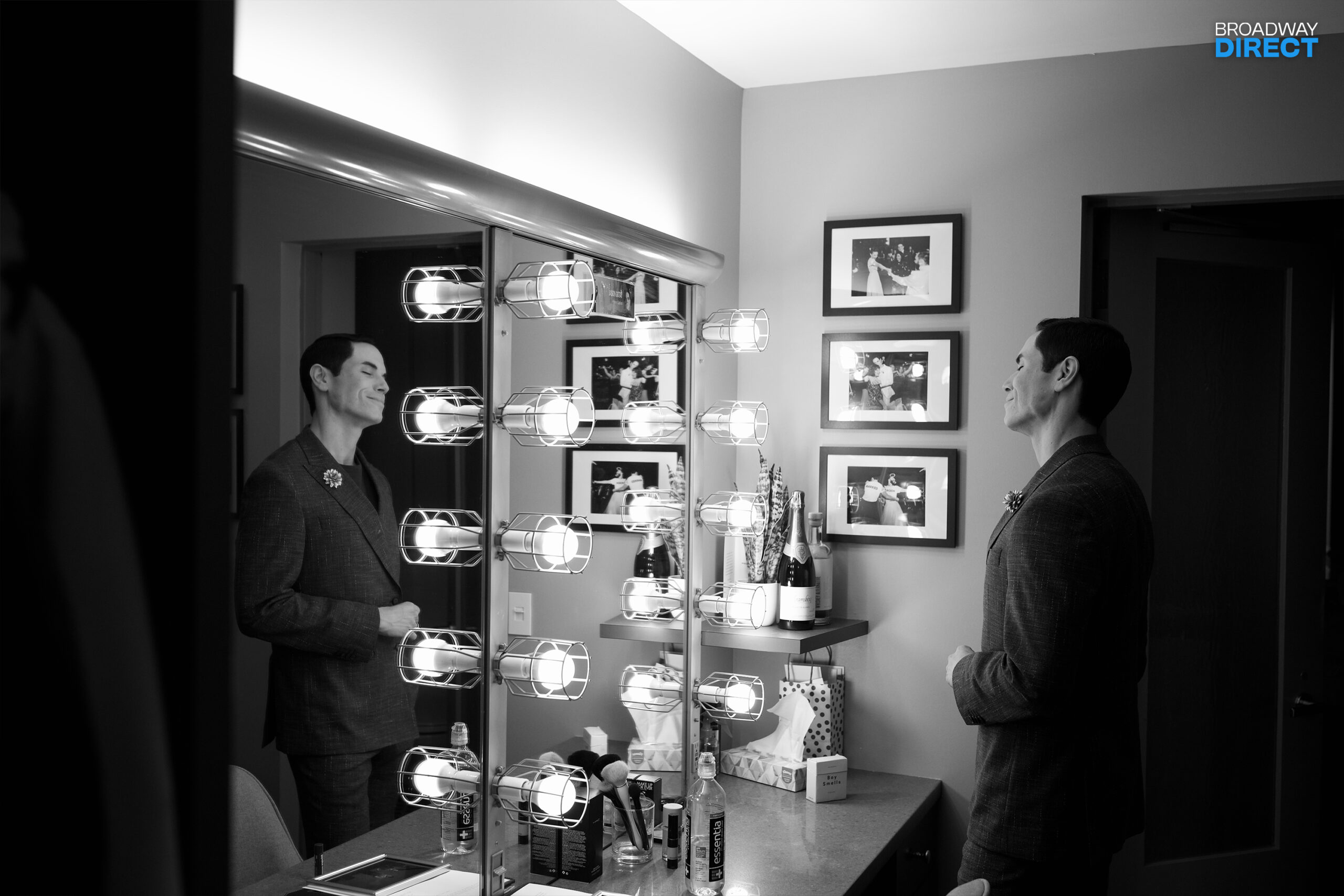 Jason Gotay on the opening night of Floyd Collins. Photos by Drew Elhamalawy for Broadway Direct.