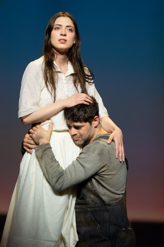 Lizzy McAlpine and Jeremy Jordan in Floyd Collins. Photo by Joan Marcus.