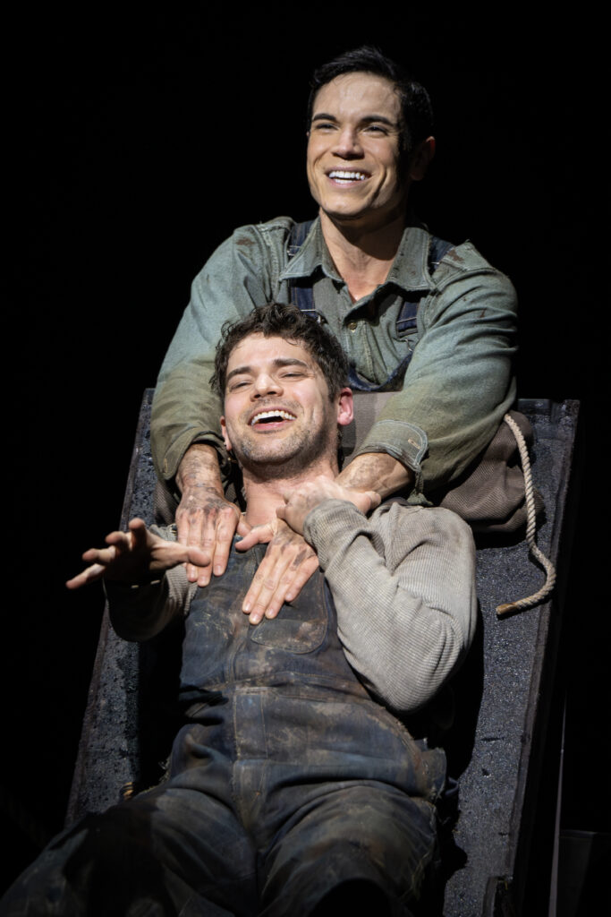 Jeremy Jordan and Jason Gotay in Floyd Collins. Photo by Joan Marcus.