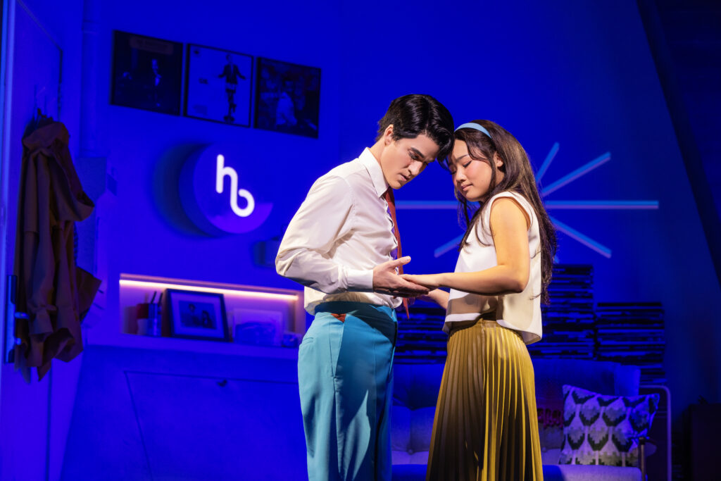 Darren Criss and Helen J Shen in Maybe Happy Ending. Photo by Matthew Murphy and Evan Zimmerman.
