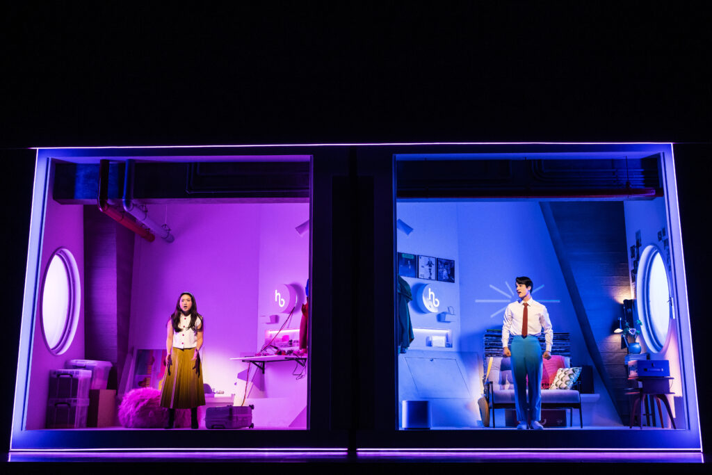 Helen J Shen and Darren Criss in Maybe Happy Ending. Photo by Matthew Murphy and Evan Zimmerman.