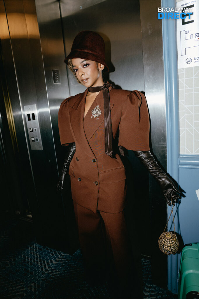Kara Young prepares for the Met Gala. Photo by Andy Henderson for Broadway Direct.