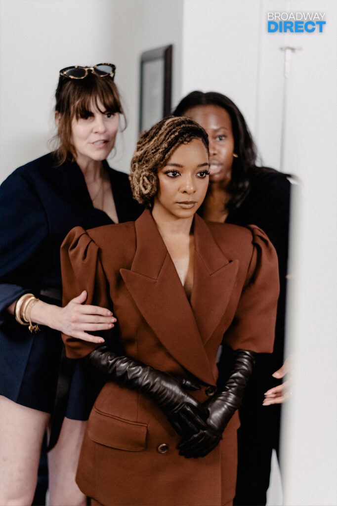 Kara Young prepares for the Met Gala. Photo by Andy Henderson for Broadway Direct.