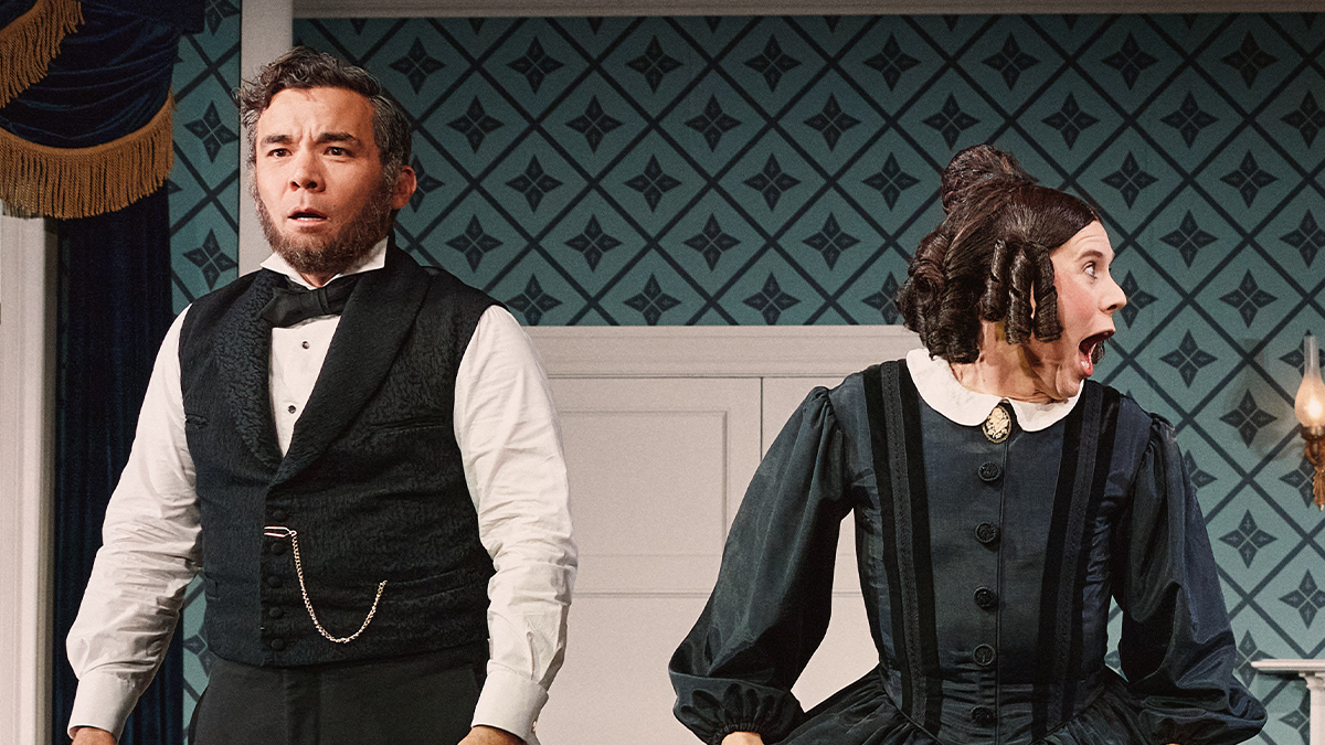 Tony Nominee Conrad Ricamora on Not Breaking Character in <i>Oh, Mary!</i>