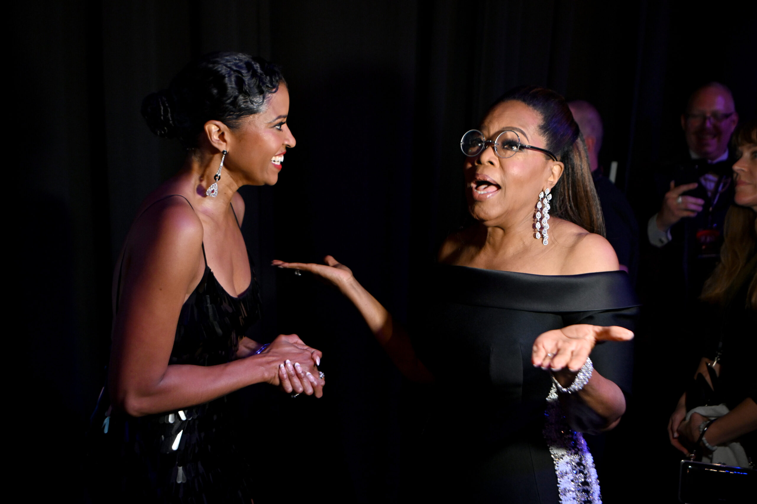 Renee Elise Goldsberry and Oprah Winfrey attend The 78th Annual Tony Awards at Radio City Music Hall. Photo by Jenny Anderson/Getty Images for Tony Awards Productions.