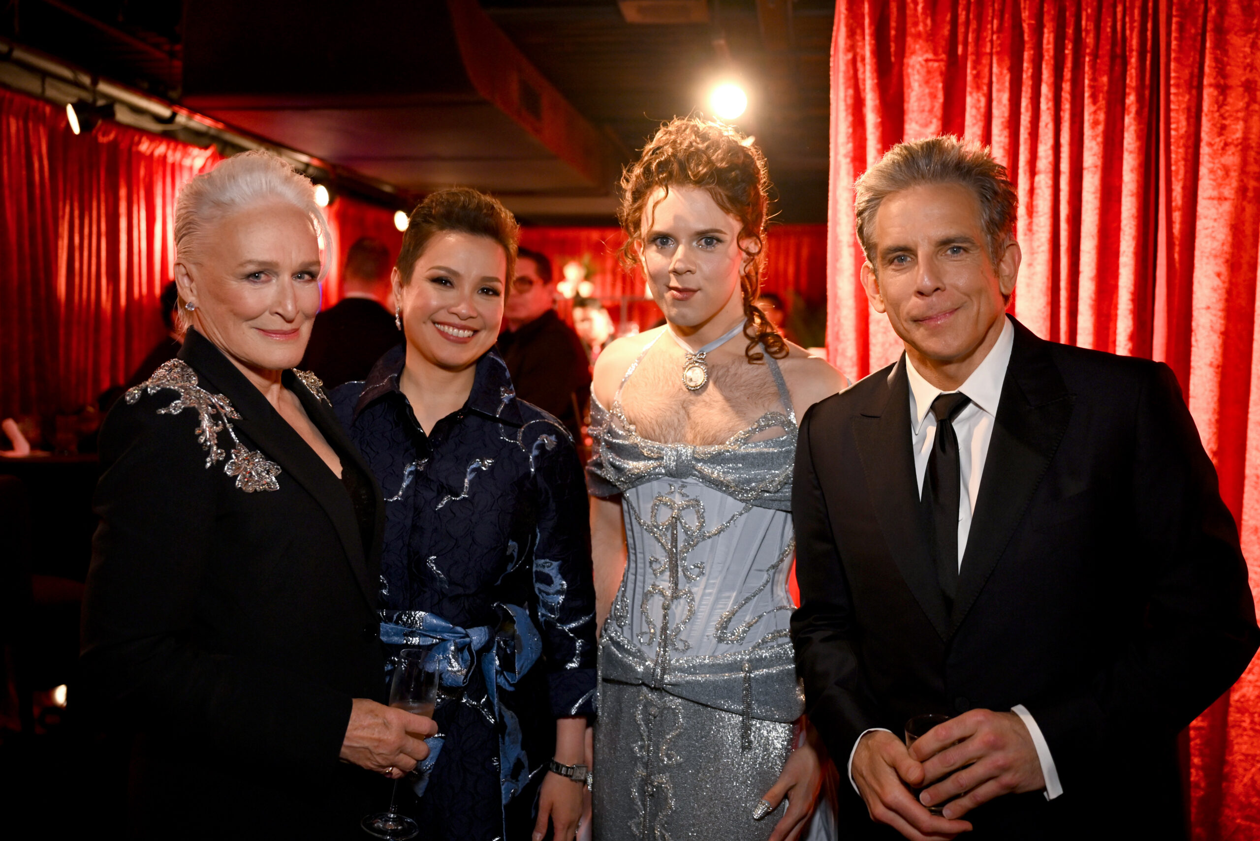 Glenn Close, Lea Salonga, Cole Escola and Ben Stiller attend The 78th Annual Tony Awards at Radio City Music Hall. Photo by Jenny Anderson/Getty Images for Tony Awards Productions.