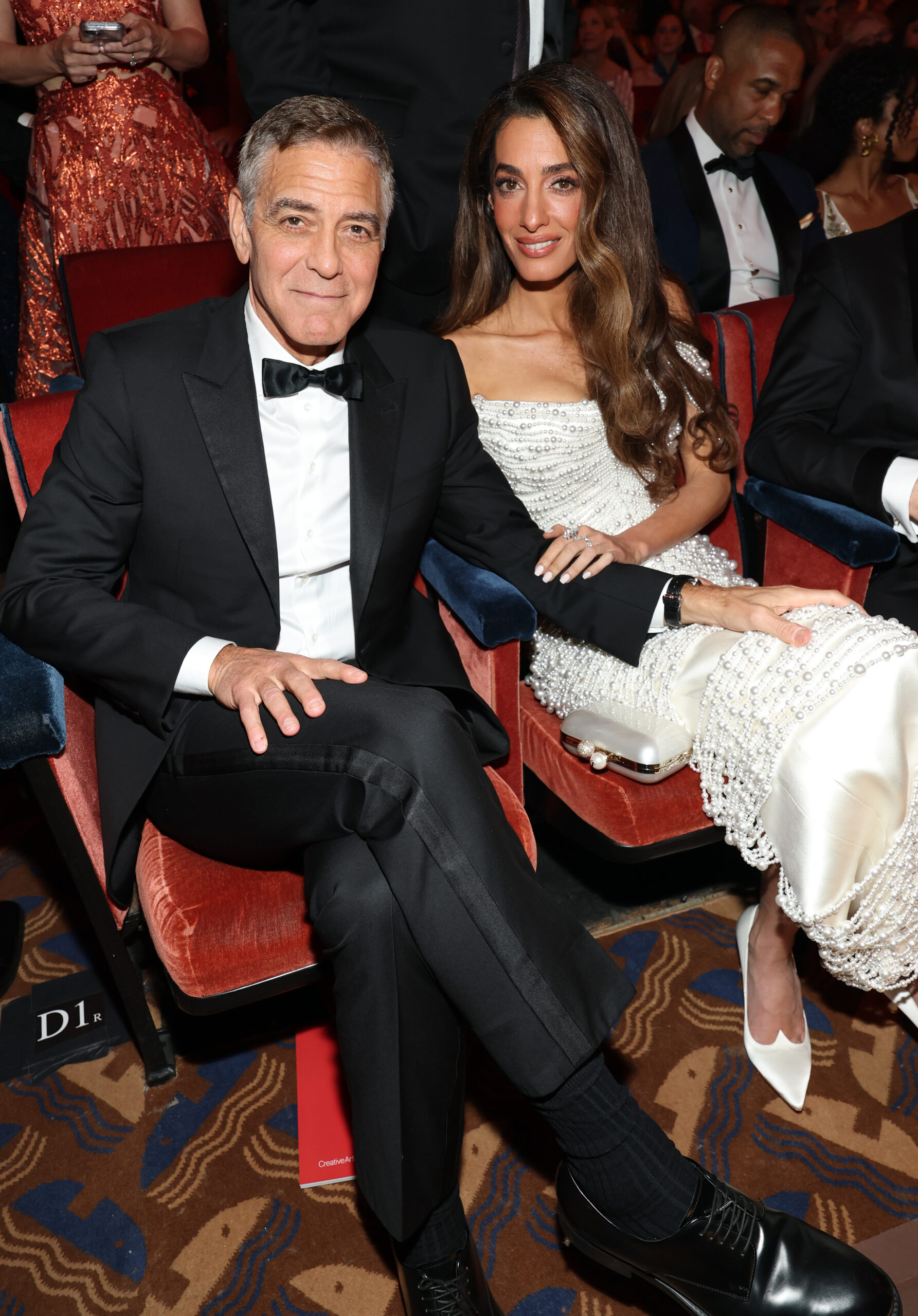 George Clooney and Amal Clooney attend The 78th Annual Tony Awards at Radio City Music Hall. Photo by Jenny Anderson/Getty Images for Tony Awards Productions.
