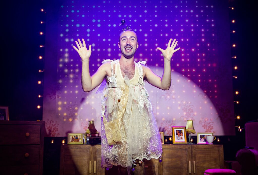 Rob Madge in My Son's a Queer (But What Can You Do?). Photo by Mark Senior.