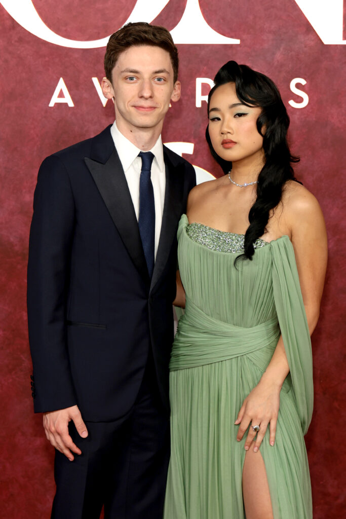 Andrew Barth Feldman and Helen J Shen attending the Tony Awards together earlier this year. Photo by Dimitrios Kambouris/Getty Images for Tony Awards Productions.