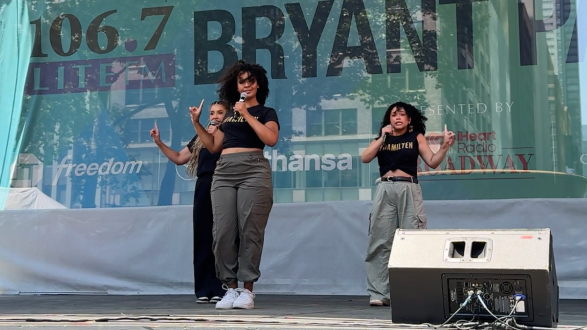 Watch Now: The Current Cast from <i>Hamilton</i> Perform in Bryant Park