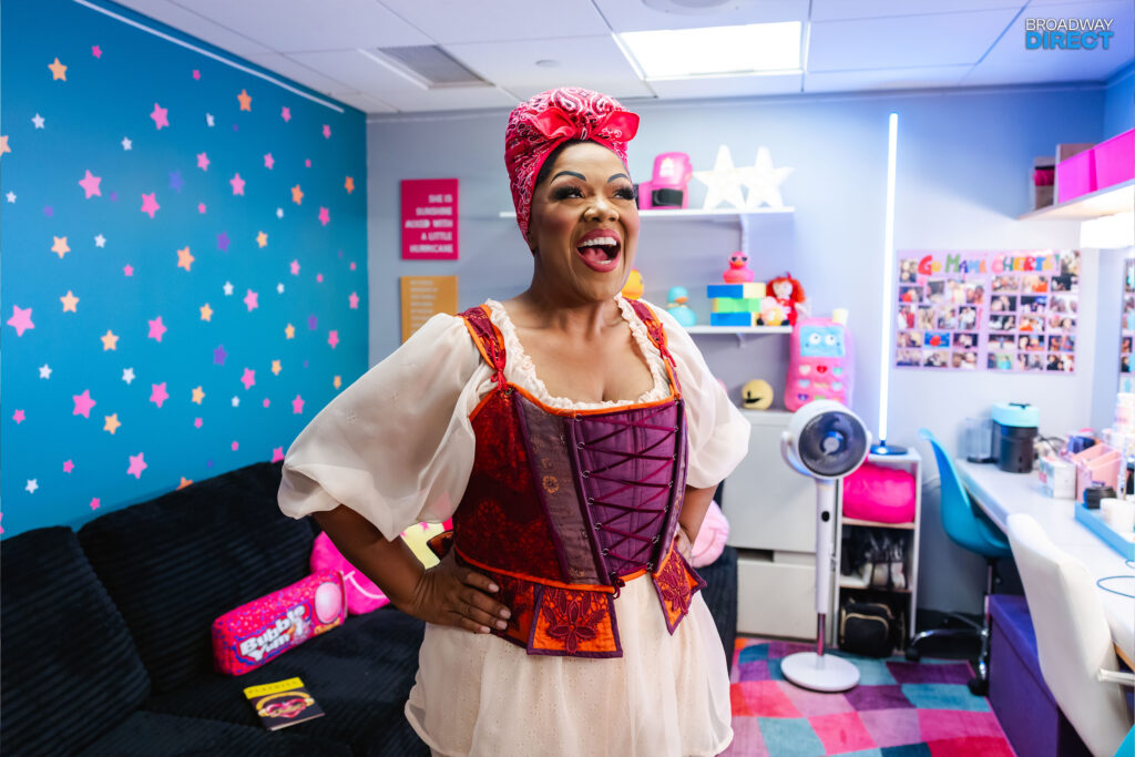 Cheryl Porter in her dressing room at & Juliet. Photo by Rebecca J Michelson for Broadway Direct.