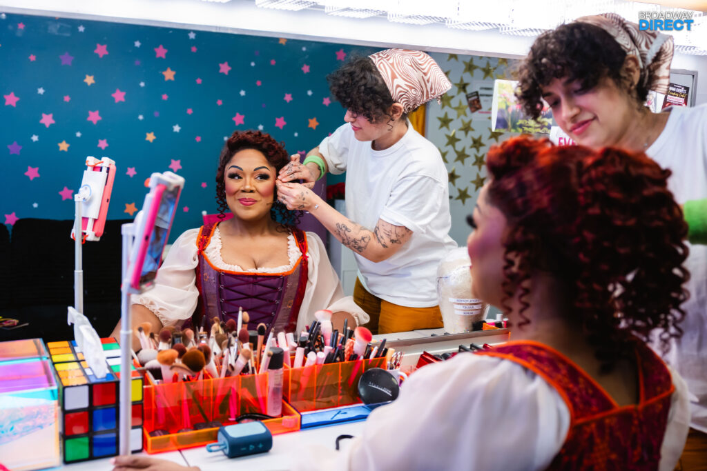 Cheryl Porter in her dressing room at & Juliet. Photo by Rebecca J Michelson for Broadway Direct.