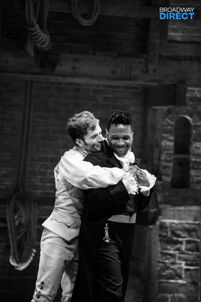 Thayne Jasperson and Leslie Odom Jr. of Hamilton. Photo by Drew Elhamalawy.
